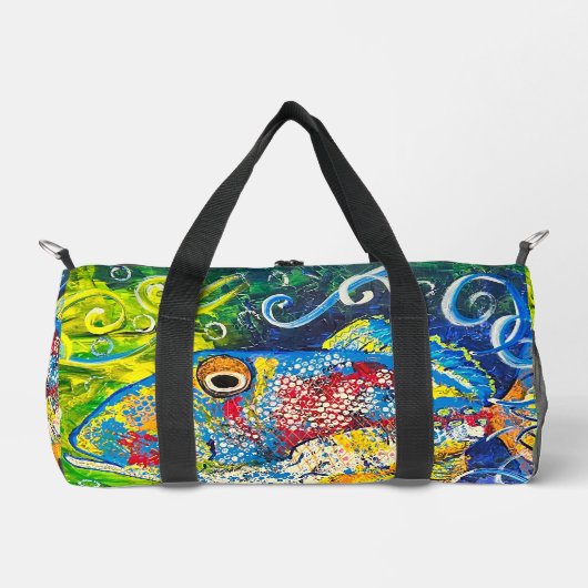 Trigger Fisch Print Cut Sew Bag Duffle Bag (Vorderseite)