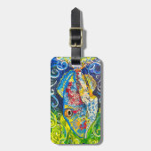 Trigger Fish Luggage Tag Gepäckanhänger (Vorderseite vertikal)