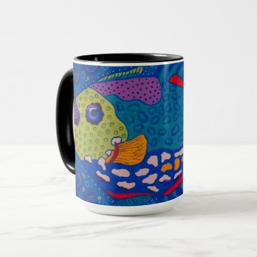 Trigger Fish Mug Tasse (Vorderseite Links)