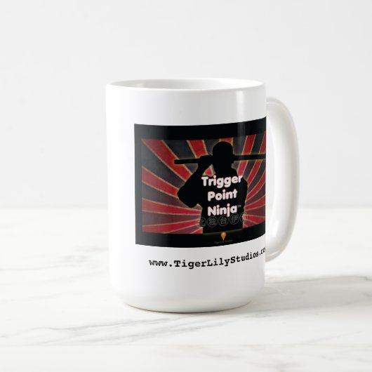 Trigger Point Ninja ® Collectible Pre-Launch Kaffeetasse (VorderseiteRechts)