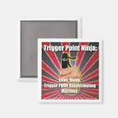 Trigger Point Ninja ® Lean Gemein Machine Magnet (Vorderseite/Rückseite)