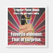 Trigger Point Ninja ® Periodische Tabelle Magnet (Vorne)