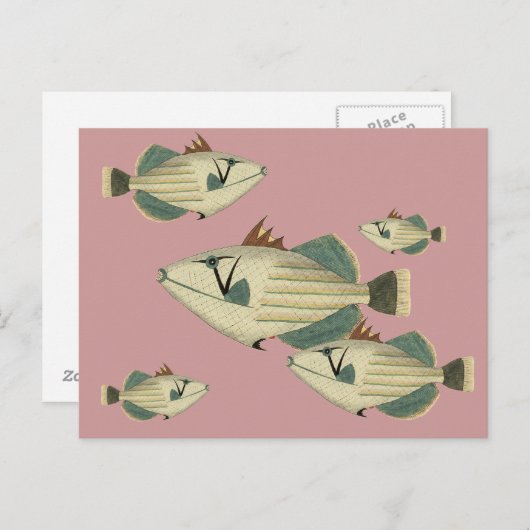 Triggerfisch Postkarte (Vorne/Hinten)