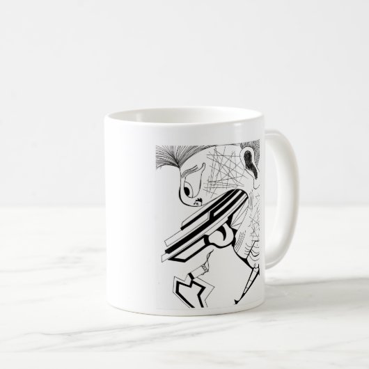 Triggermann Kaffeetasse (VorderseiteRechts)