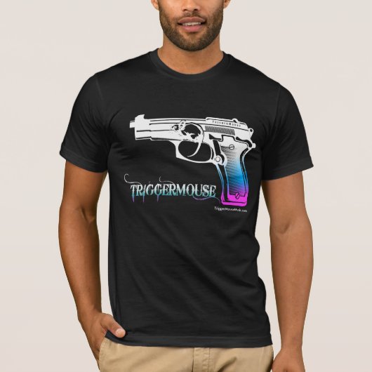 TriggerMouse Pistole umgewandelt T-Shirt (Vorderseite)