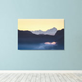 Triglav-Berg bei Sonnenuntergang Leinwanddruck (Insitu (Holzboden))