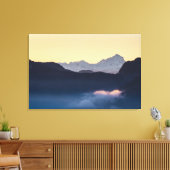 Triglav-Berg bei Sonnenuntergang Leinwanddruck (Insitu (Wohnzimmer))