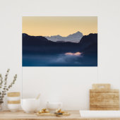 Triglav-Berg bei Sonnenuntergang Poster (Küche)