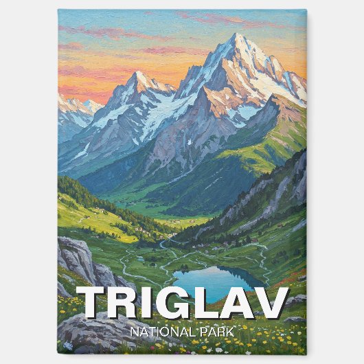 Triglav National Park Slovenien Travel Magnet (Vorderseite)