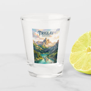 Triglav-Nationalpark Slowenien Schnapsglas