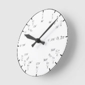 Triglyzerid-Mathe-Uhr Runde Wanduhr (Winkel)