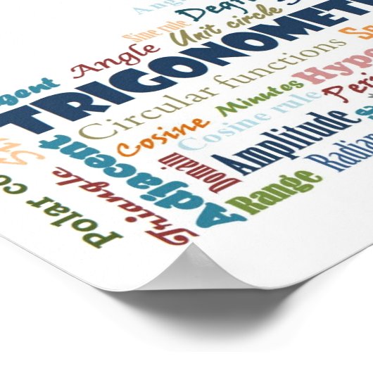 Trigonometrie_Display Poster (Ecke)