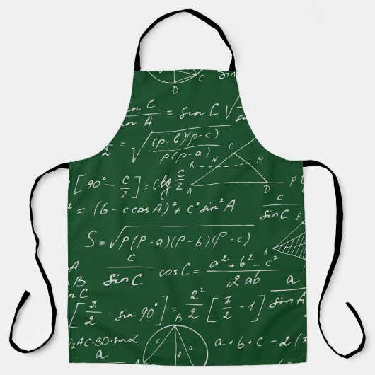 Trigonometrie formuliert geometrisches Muster Schürze (Vorderseite)