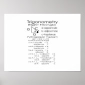 Trigonometrie-Poster Poster (Vorne)