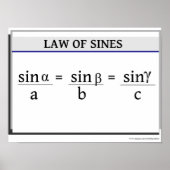 Trigonometrie-Poster: Seerecht Poster (Vorne)