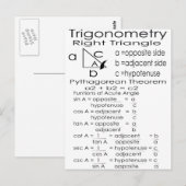 Trigonometrie Postkarte (Vorne/Hinten)