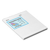 Trigonometrie SOH CAH TOA Blue Notepad Notizblock (angewinkelt)