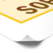 Trigonometrie SOH CAH TOA Klasse Gelbes Poster (Ecke)