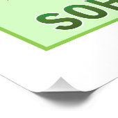 Trigonometrie SOH CAH TOA Klasse Grünes Poster (Ecke)