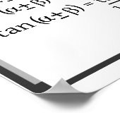 Trigonometrie: Summe/Differenzialkennziffern Poster (Ecke)