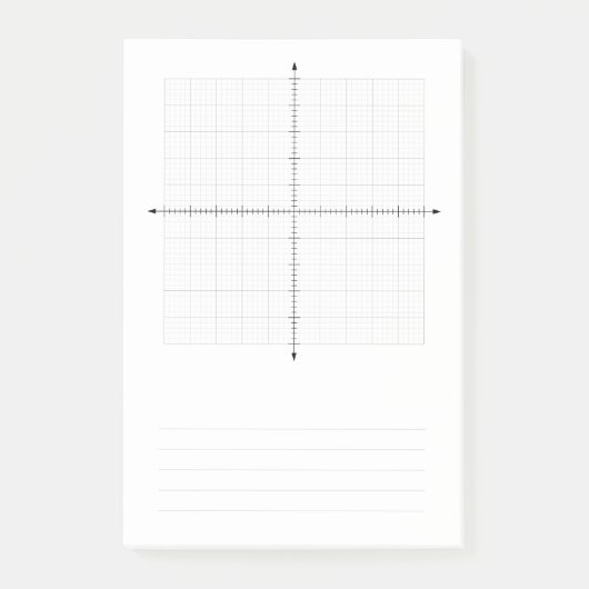 Trigonometrie X Y Koordiniert Graph Paper Post-it Klebezettel (Vorderseite)