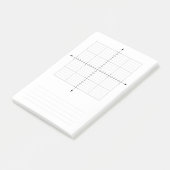 Trigonometrie X Y Koordiniert Graph Paper Post-it Klebezettel (angewinkelt)