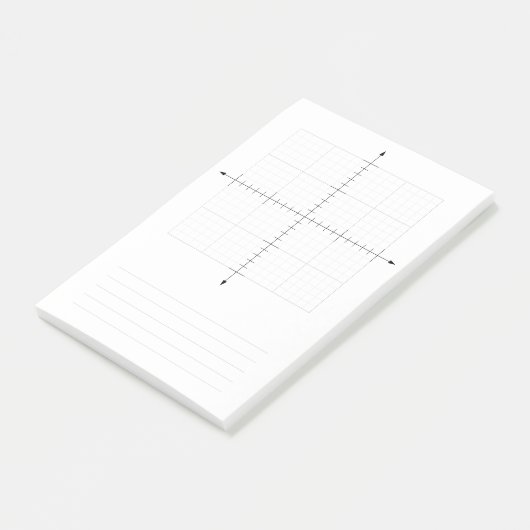 Trigonometrie X Y Koordiniert Graph Paper Post-it Klebezettel (angewinkelt)