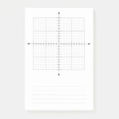 Trigonometrie X Y Koordiniert Graph Paper Post-it Klebezettel (Vorderseite)