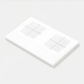 Trigonometrie X Y Koordiniert Graph Paper Post-it Klebezettel (angewinkelt)