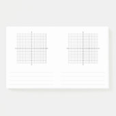 Trigonometrie X Y Koordiniert Graph Paper Post-it Klebezettel (Vorderseite)
