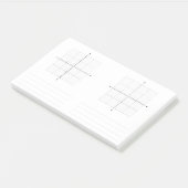 Trigonometrie X Y Koordiniert Graph Paper Post-it Klebezettel (angewinkelt)