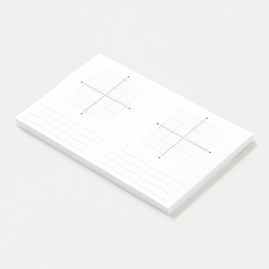 Trigonometrie X Y Koordiniert Graph Paper Post-it Klebezettel (angewinkelt)