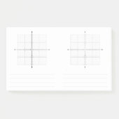 Trigonometrie X Y Koordiniert Graph Paper Post-it Klebezettel (Vorderseite)