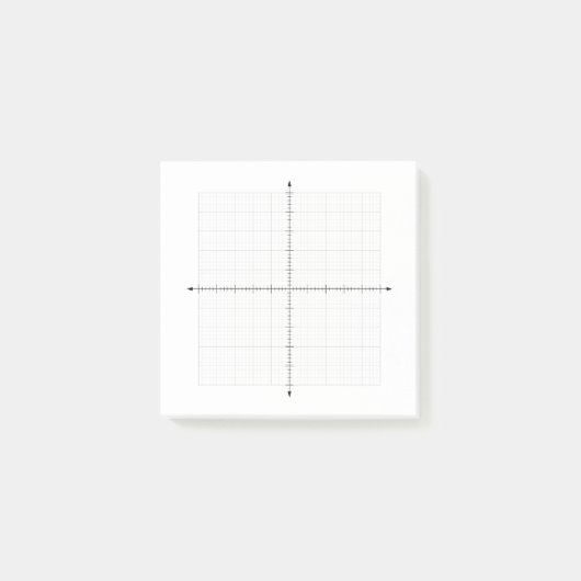 Trigonometrie X Y Koordiniert Graph Paper Post-it Klebezettel (Vorderseite)