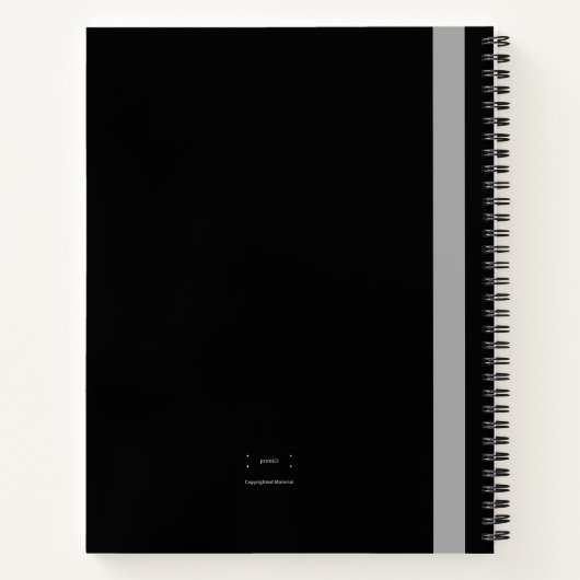 TRIGONOMETRIEANLAGEN (SCHWARZ) - NOTEBOOK NOTIZBLOCK (Rückseite)