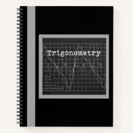 TRIGONOMETRIEANLAGEN (SCHWARZ) - NOTEBOOK NOTIZBLOCK