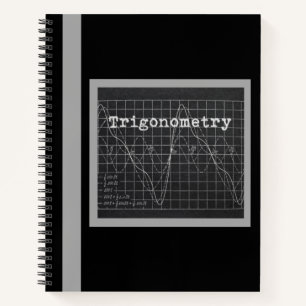 TRIGONOMETRIEANLAGEN (SCHWARZ) - NOTEBOOK NOTIZBLOCK