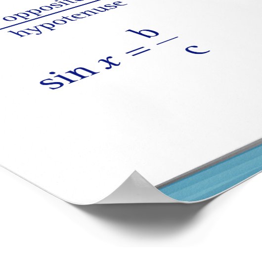 Trigonometrische Funktionen Poster (Ecke)