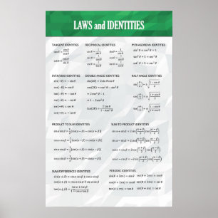 Trigonometrische Identifikation - Math Poster