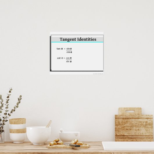 Trigonometry: Tangent Identities Poster (Küche)