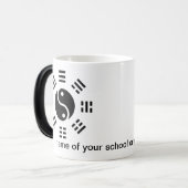 Trigramm und chinesische Uhr individuell anpassbar Verwandlungstasse (Vorderseite Links)