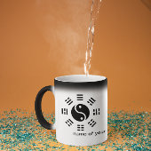 Trigramm und chinesische Uhr individuell anpassbar Verwandlungstasse