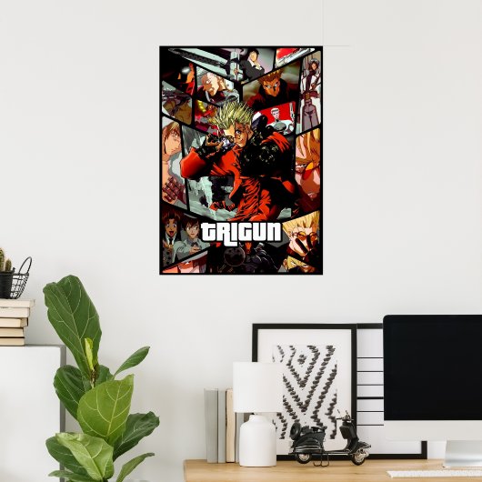 Trigun ultimative Animation Poster (Heimbüro)