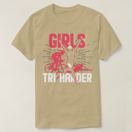 TriHarder Triathlon Girls T-Shirt (Design vorne)