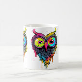 Triippy Party Edm Eule Musikliebhaber Kaffeetasse (Mittel)