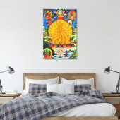 Trikaya Buddha Powerful Positive Energy Mandala Leinwanddruck (Insitu (Schlafzimmer))