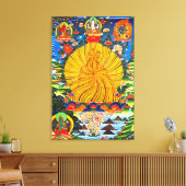Trikaya Buddha Powerful Positive Energy Mandala Leinwanddruck (Insitu (Wohnzimmer))