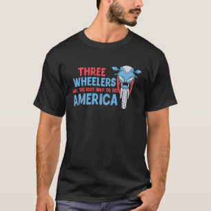 Trike Bike Outfit mit einem Drei-Rad-Loipe-Trik T-Shirt