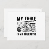 Trike-Geschenke | Motorrad-Triker Postkarte (Vorne/Hinten)