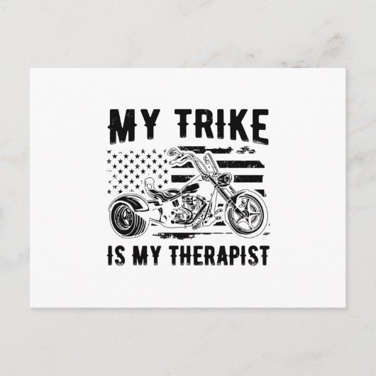 Trike-Geschenke | Motorrad-Triker Postkarte (Vorderseite)